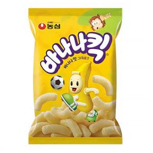 『農心』バナナキック｜バナナ味 コーンスナック(75g) ノンシム スナック 韓国お菓子｜paldo