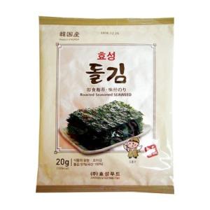 『ヒョソン』岩海苔(全形・6枚)  韓国のり 韓国海苔 韓国食材 韓国食品