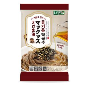 白斎 えごま油 マッククス 211g 即席冷麺 韓国冷麺 冷やし麺 そば麺 混ぜ麺 まぜそば 韓国食品 エゴマ油 簡単調理 夏グルメ