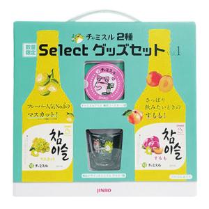 『眞露』チャミスル 2種 Select グッズセット マスカット1本+すもも1本