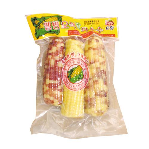 冷蔵 オヒャン ウェルビーイング 五色モチとうもろこし(3個入り) 韓国料理 韓国食材 韓国食品
