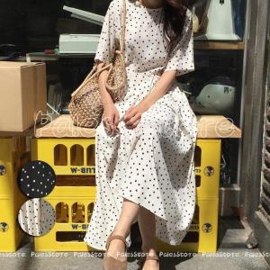水玉ワンピース レトロ ワンピース の商品一覧 ワンピース チュニック ファッション 通販 Yahoo ショッピング