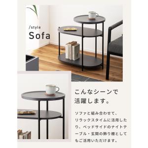 サイドテーブル 3段収納 ナイトテーブル ベッ...の詳細画像5