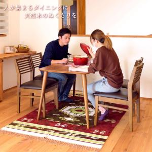 ダイニングテーブル 幅120cm 4人用 角丸...の詳細画像1