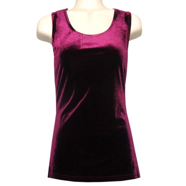 タンクトップ 伸縮性あり ベロアトップス ベロアタンクトップ 着心地抜群 パープル