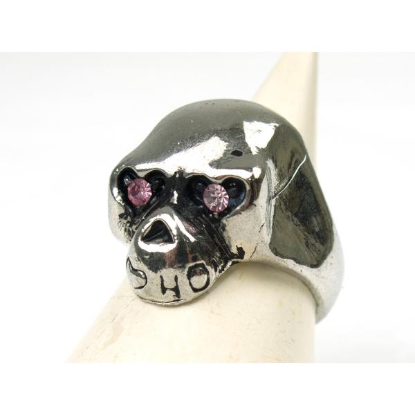 ドクロ スカルリング シルバーリング メンズ 指輪 メンズリング 007