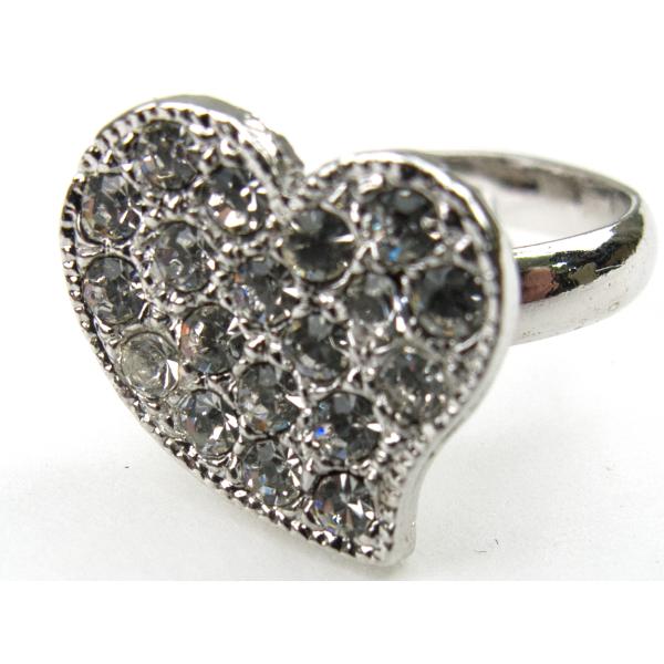 レディースリング 指輪 ハートがかわいい アクセサリーリング