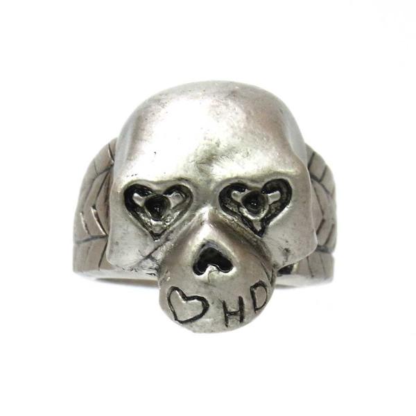 ドクロ スカルリング シルバーリング メンズ 指輪 メンズリング 023