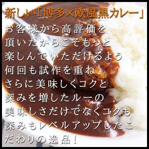 レトルト 博多 欧風黒カレー 4食セット グル...の詳細画像3