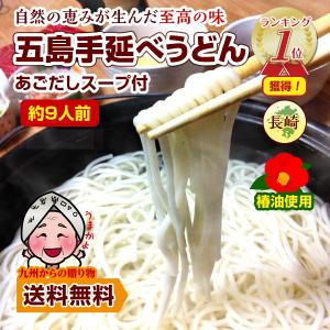 送料無料 幻の五島うどん (長崎五島手延べ うどん ) 約9人前(あごスープ付) お取り寄せ  得トクセール お試し｜九州からの贈り物 ヤフー店