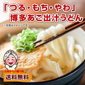 送料無料 「つる・もち・やわ」博多あご出汁うどん 5人前 乾燥ねぎ付き 半生麺 博多うどん うどん ポイント消化 わけあり お試し 食品 得トクセール