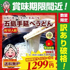 訳あり→ 1人前108円 長崎 名産 幻の五島うどん (手延べ