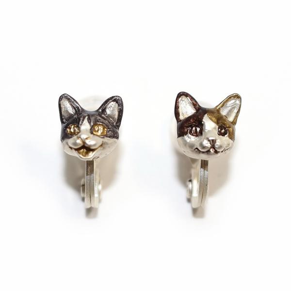 猫　ねこ　三毛猫　ハチワレ　イヤリング　レディース　PalnartPoc　ブランド　パルナートポック...