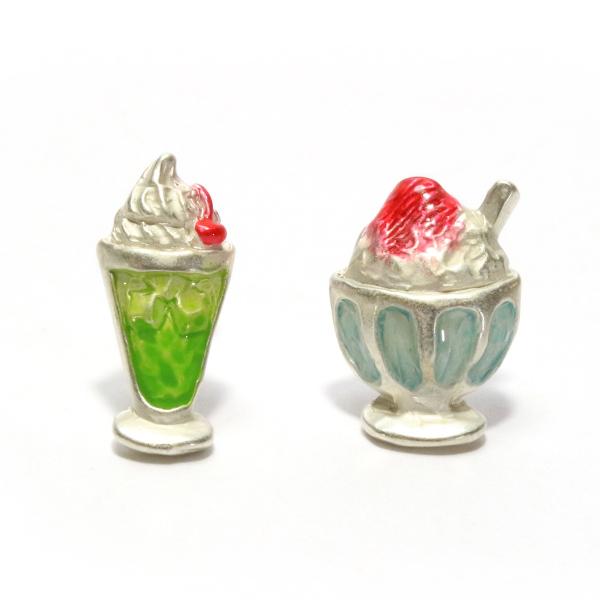 ポイント消化　夏ピアス　かき氷　緑　ピアス　レディース　PalnartPoc　パルナートポック　公式...