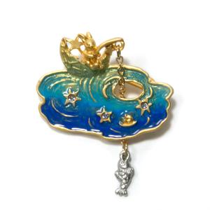 ピンブローチ　釣り　レディース　PalnartPoc　パルナートポック　公式　ブラフシューペリア　プレゼ ント　夜釣りブローチ