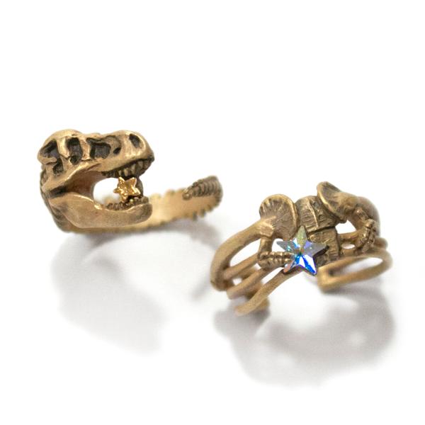 リング　指輪　フリーサイズ　恐竜　レディース　PalnartPoc　パルナートポック　公式　ブラフシ...