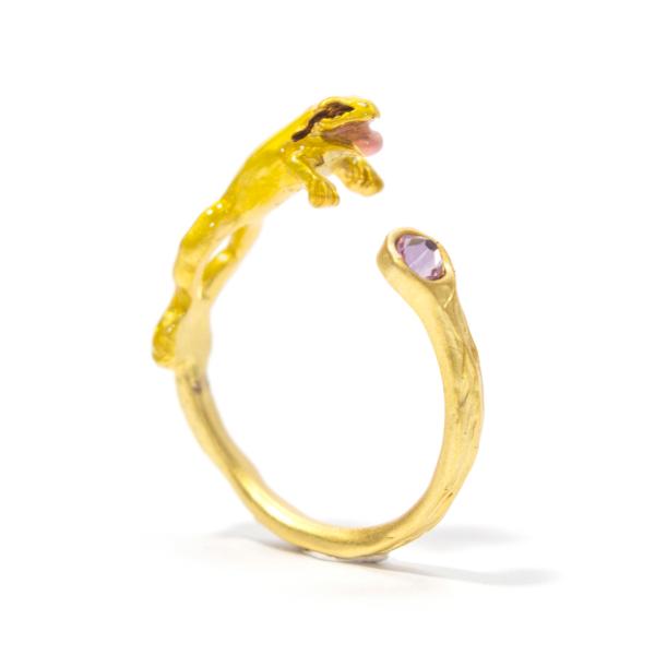 リング　指輪　フリーサイズ　蛙　レディース　PalnartPoc　パルナートポック　公式　ブラフシュ...