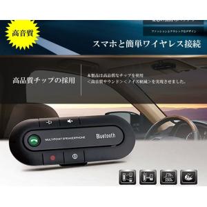 ワイヤレス 車載 スピーカーフォン Bluet...の詳細画像2