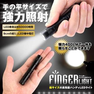 LED ライト ミニ ハンディ ペンライト 小型 懐中電灯 全長 9cm 指サイズ 電池 コンパクト...