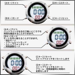 防水 ミニ 時計 電子 デジタル 目覚まし ア...の詳細画像2