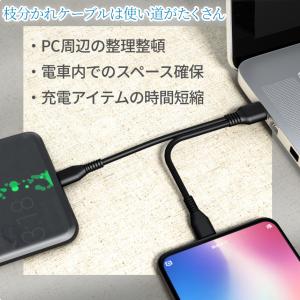 USB type-c ケーブル 二股 20cm...の詳細画像4