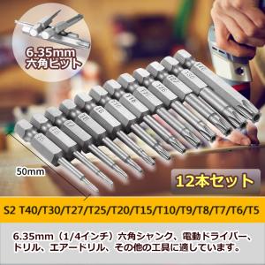 ヘクサロビュラ ビット 12本 セット 50m...の詳細画像2