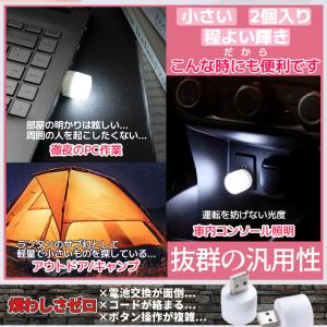USB ミニ ルームライト 2色SET 電球色...の詳細画像4