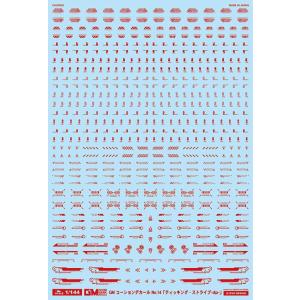 MYK DESIGN/アシタのデカール GMコーション14「ティッキング・ストライプ-dp-」レッド...
