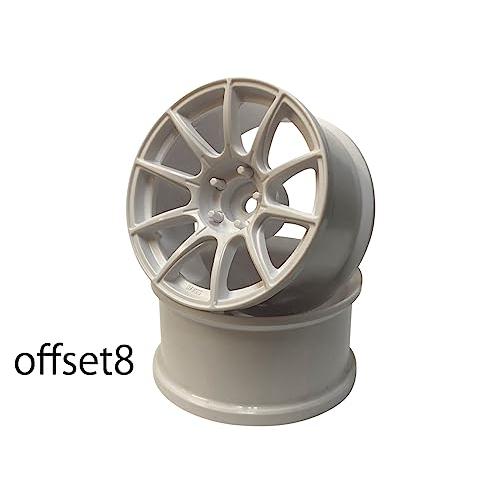 RC-ART SSR GT GTX01ハイトラクションホイール オフセット8 ホワイト WW-090...