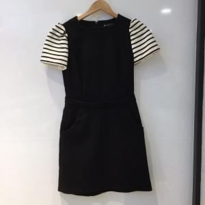 Rene ルネ × TISSUE ツイードワンピース 膝丈 ノースリーブ