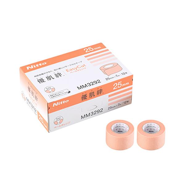 ニトムズ【優肌絆EasyCut】不織布(ペールオレンジ)25ｍｍ