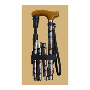 折りたたみ杖 男性 女性用 コンパクト クッション機能付 折りたたみ伸縮杖 V06400