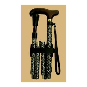 折りたたみ杖 男性 女性用 クッション機能付 折りたたみ伸縮杖 V06405