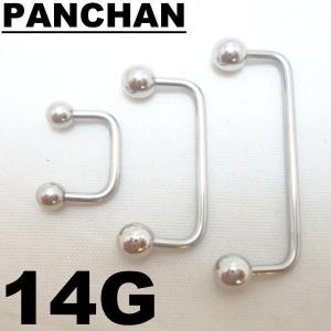 バーベル ステンレス スクランパー ボディピアス 口 PANCHAN 14G｜panchan0720