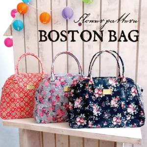 花柄 FLOWER フラワー ボストンバッグ ショルダーバッグ デイリー 通勤