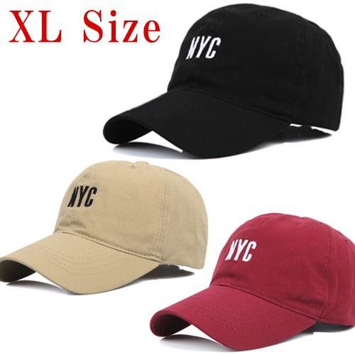 NYC ロゴ BIGサイズ ベースボールキャップ 大きいサイズ ビックサイズ 帽子 メンズ 大きい帽...