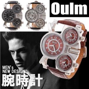 3フェイス腕時計 メンズ腕時計 ビッグフェイス仕様 クオーツ FASHION腕時計 メンズ ラウンド オシャレ シンプルカジュアル ビジュアル シルバー