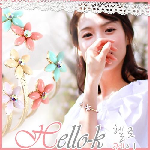 ブレスレット 腕輪 ギフト 韓国アクセサリーフラワーラプソディーバングル ブレスレット 腕輪 ギフト...