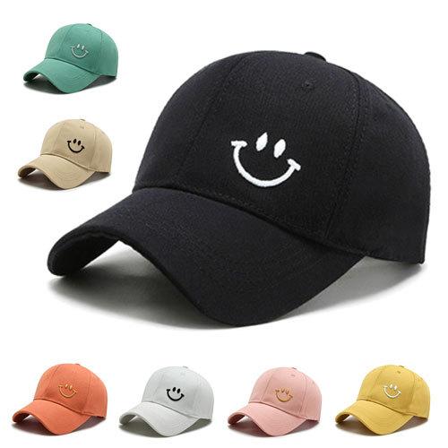 スマイル ベースボール キャップ 帽子 メンズ レディース ストリート ローキャップ CAP スナッ...