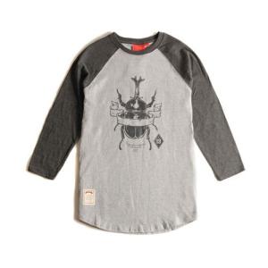 CRITIC クリティック BEETLE 3 4 TEE CHARCOAL カジュアルシャツ フードバイエアーファン必見 ロゴ アメカジ系tシャツ ス｜pancoat