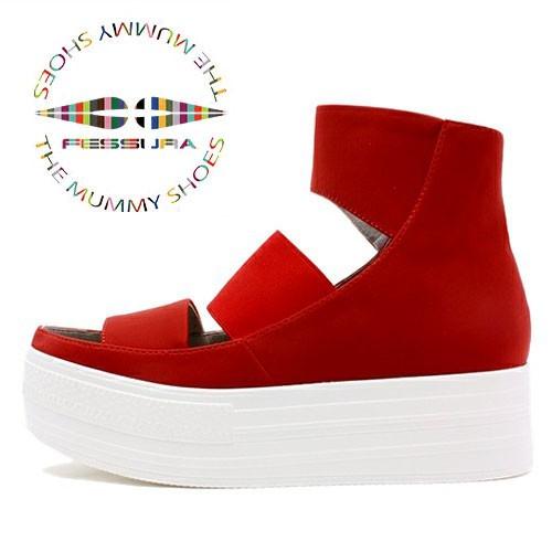 レディース サンダル RED ウィメンズ フェスーラ コルクソール バンド サンダル WMNS FE...