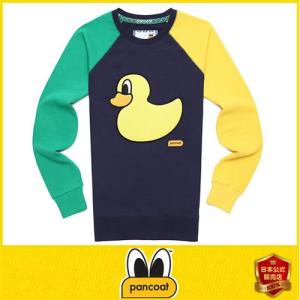 Pancoat パンコート POPDUCK COLORATION CREWNECK ULTRA NAVY キャラクター トレーナー 長袖 クルーネック Tシャツ 長袖 パンコート｜pancoat