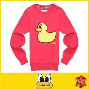 Pancoat パンコート POPDUCK CREWNECK MACAWS RED キャラクター トレーナー 長袖 クルーネック Tシャツ 長袖 トレーナー パンコート｜pancoat