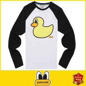 Pancoat パンコート キャラクター 長袖 tシャツ レディース メンズ T-シャツ POPDUCK LONGSLEEVE BLACK 秋 冬 Tシャツ パンコート｜pancoat