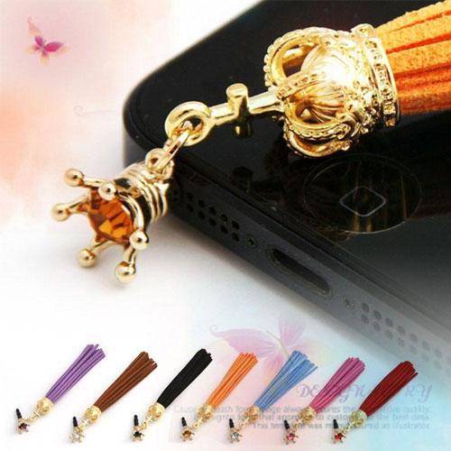 皮の王冠 イヤフォンジャック スマホピアス