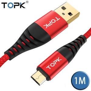 TOPK 1m iphone アンドロイド タイプC Microusb Type-c 充電ケーブル スマホケーブル スマホ USBケーブル 充電器 充電コード スマートフォン｜pancoat