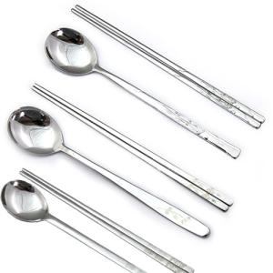 送料無料】韓国直輸入！韓国箸＆スプーンセット（1セット）全9種 箸