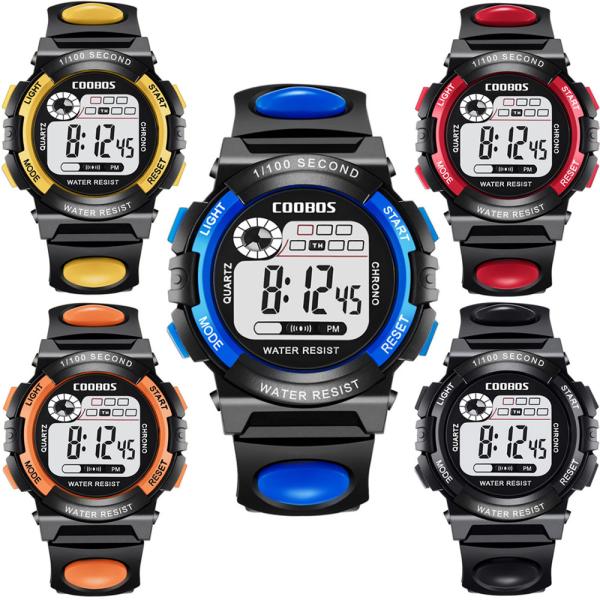 2サイズ 腕時計 子供用 ジュニア スポーツ デジタル スポーツウォッチ 男の子 女の子 防水 小学...