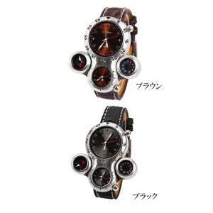 2フェイス腕時計 メンズ ビッグフェイス仕様 ...の詳細画像1