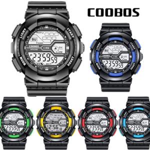 デジタル 腕時計 LED ディスプレイ ランニングウォッチ スポーツウォッチ メンズ アラーム ストップウォッチ